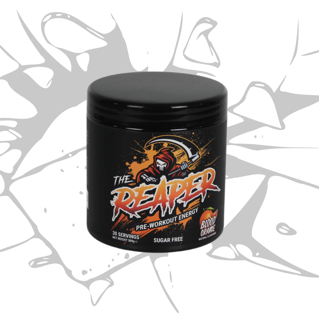 the reaper pre work out energy blood orange