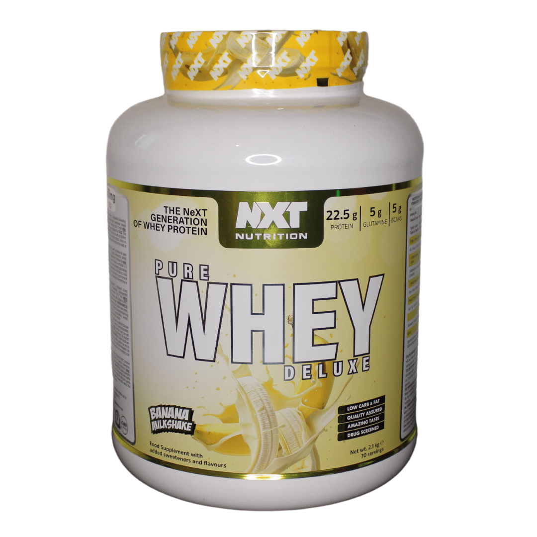 nxt nutrition pure whey protein deluxe banana