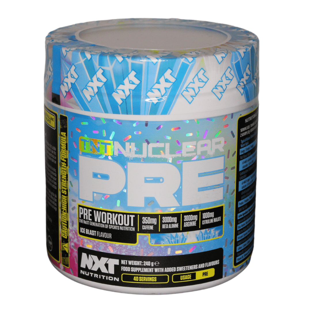 nxt tnt nuclear pre workout ice blast