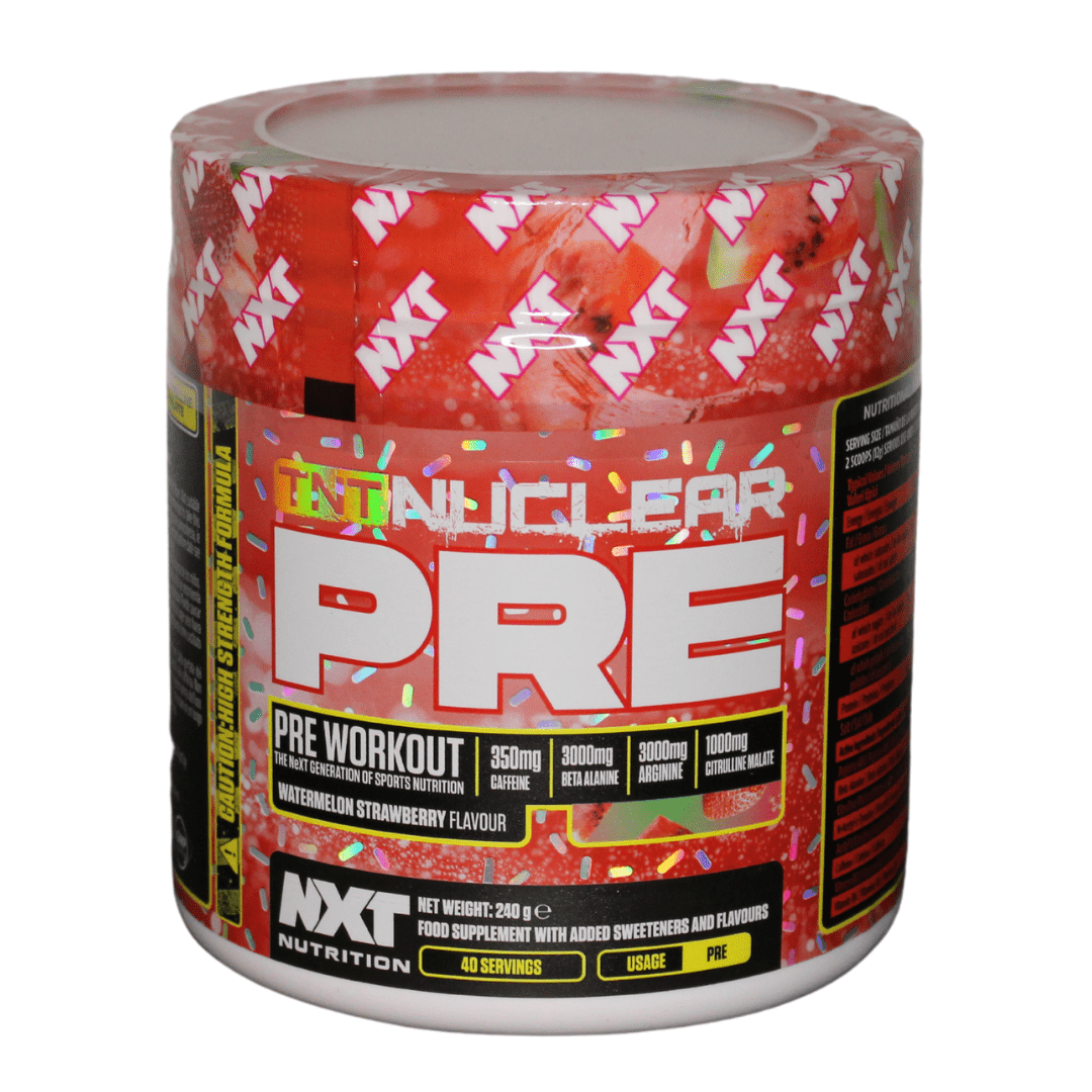 nxt tnt nuclear pre workout watermelom strawberry