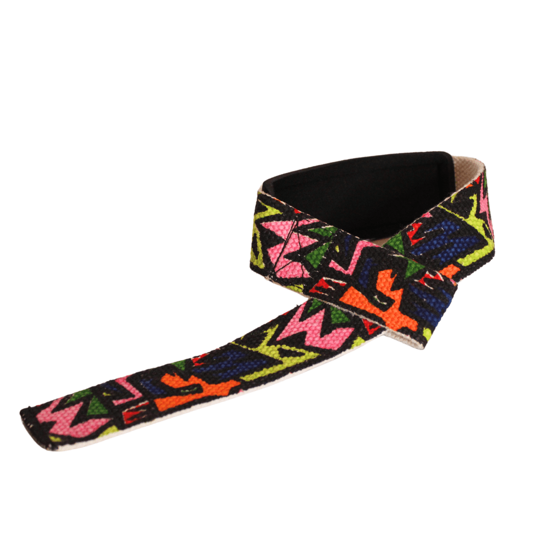 Urban Gym Wear Padded Lifting Straps Graffiti - Image 3