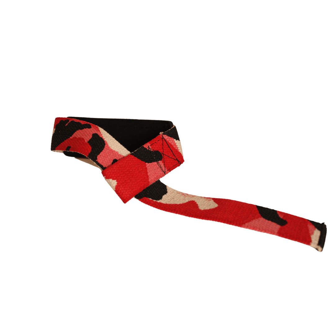 Urban Gym Wear Padded Lifting Straps Pink Camo - Image 3