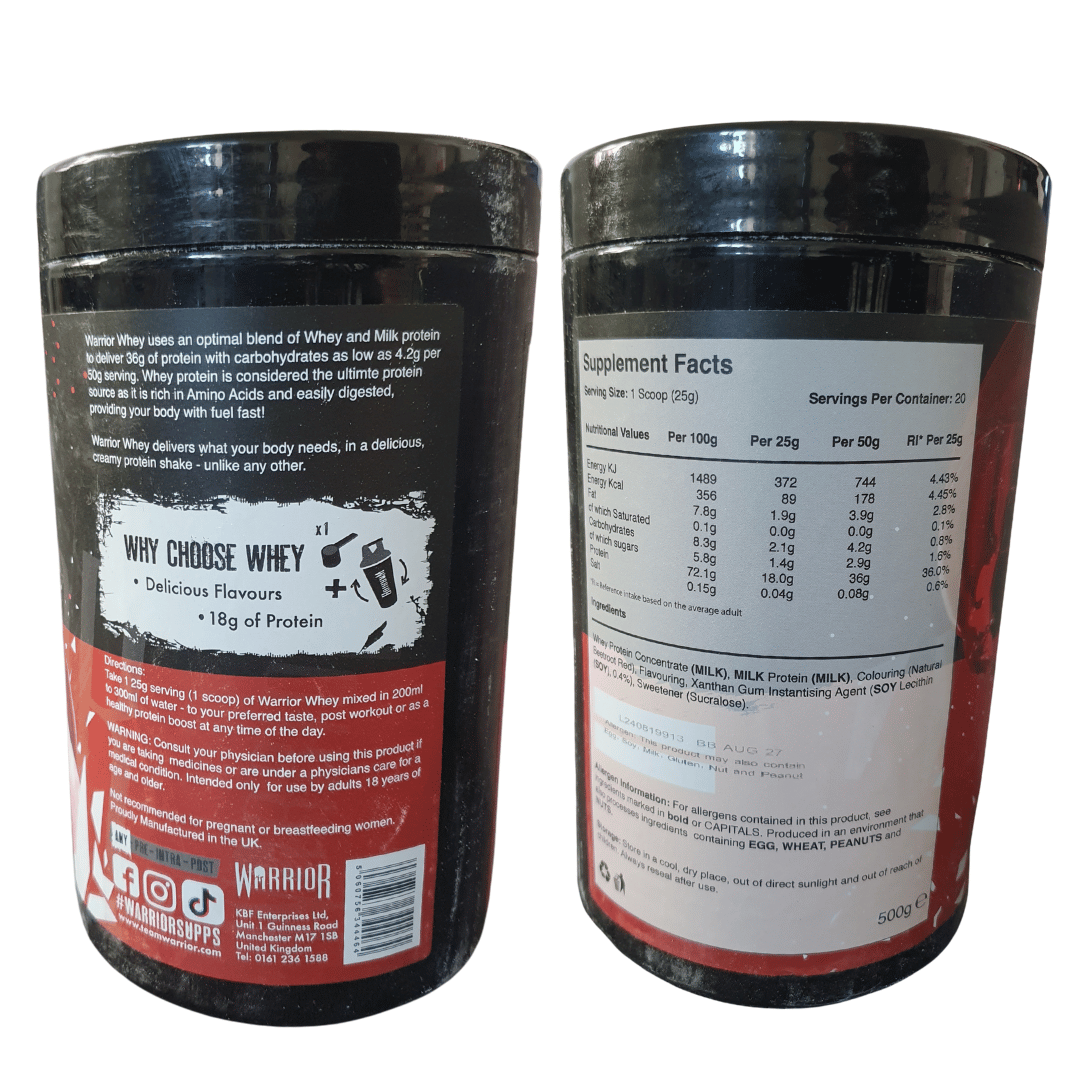 Warrior Whey Protein 500g - Image 6