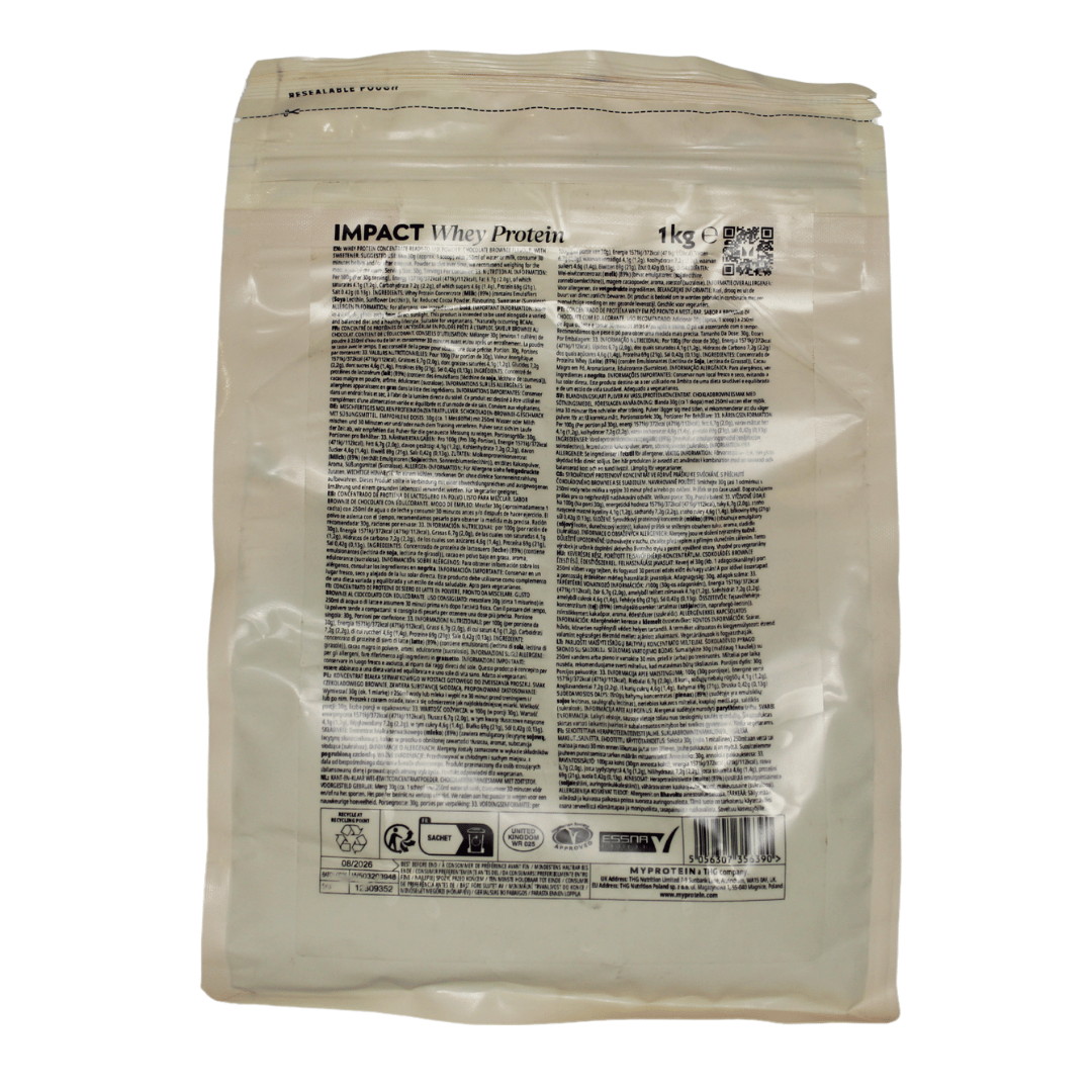 MyProtein Impact Whey Protein – 1kg - Image 3