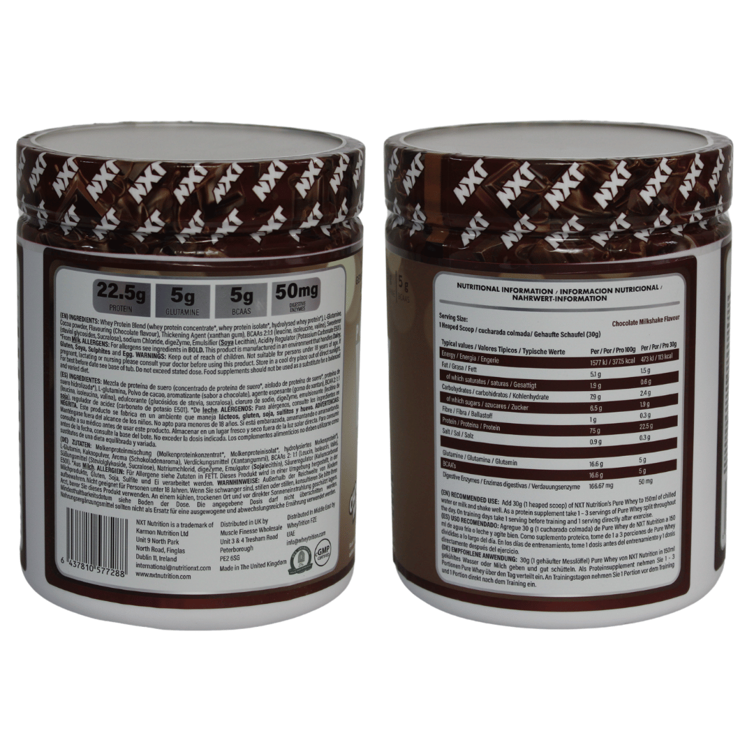 NXT Nutrition Pure Whey Deluxe 510g - Image 3