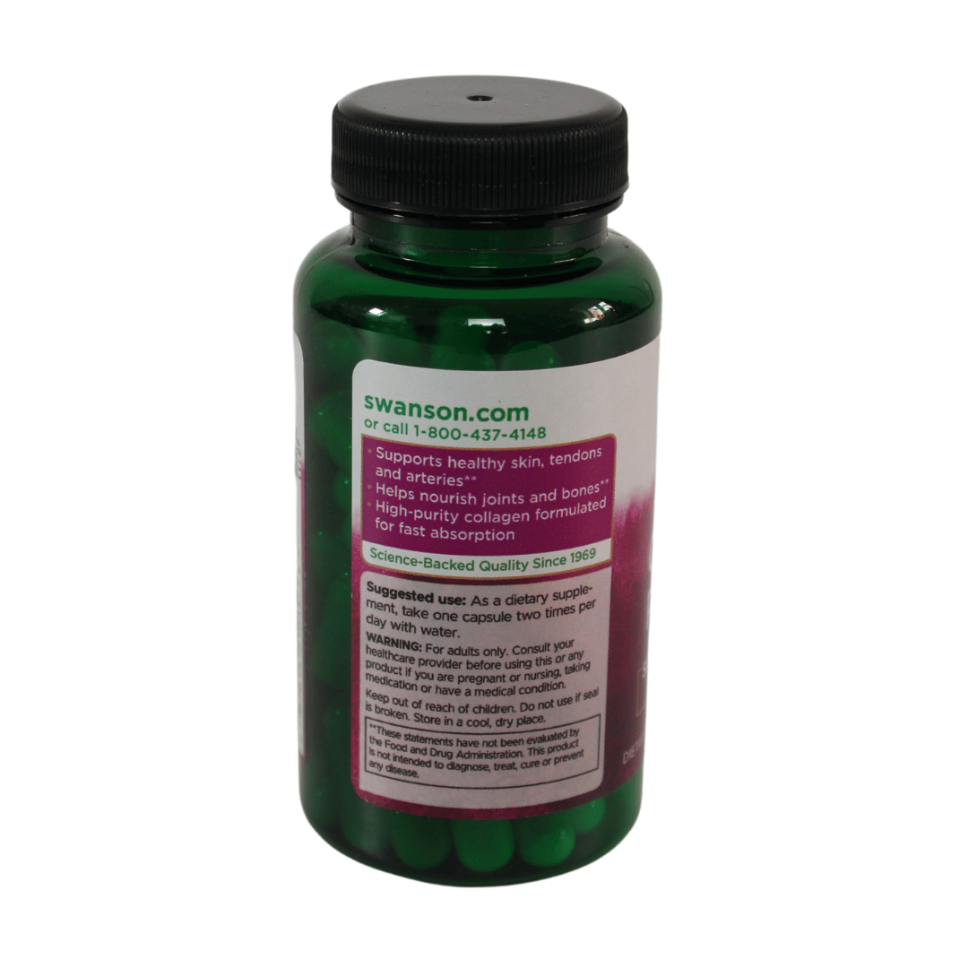 Swanson Marine Collagen Peptides – 400mg Capsules - Image 3