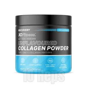 XO Fitness Unflavoured Collagen Powder 240g – Type I & II Collagen Peptides