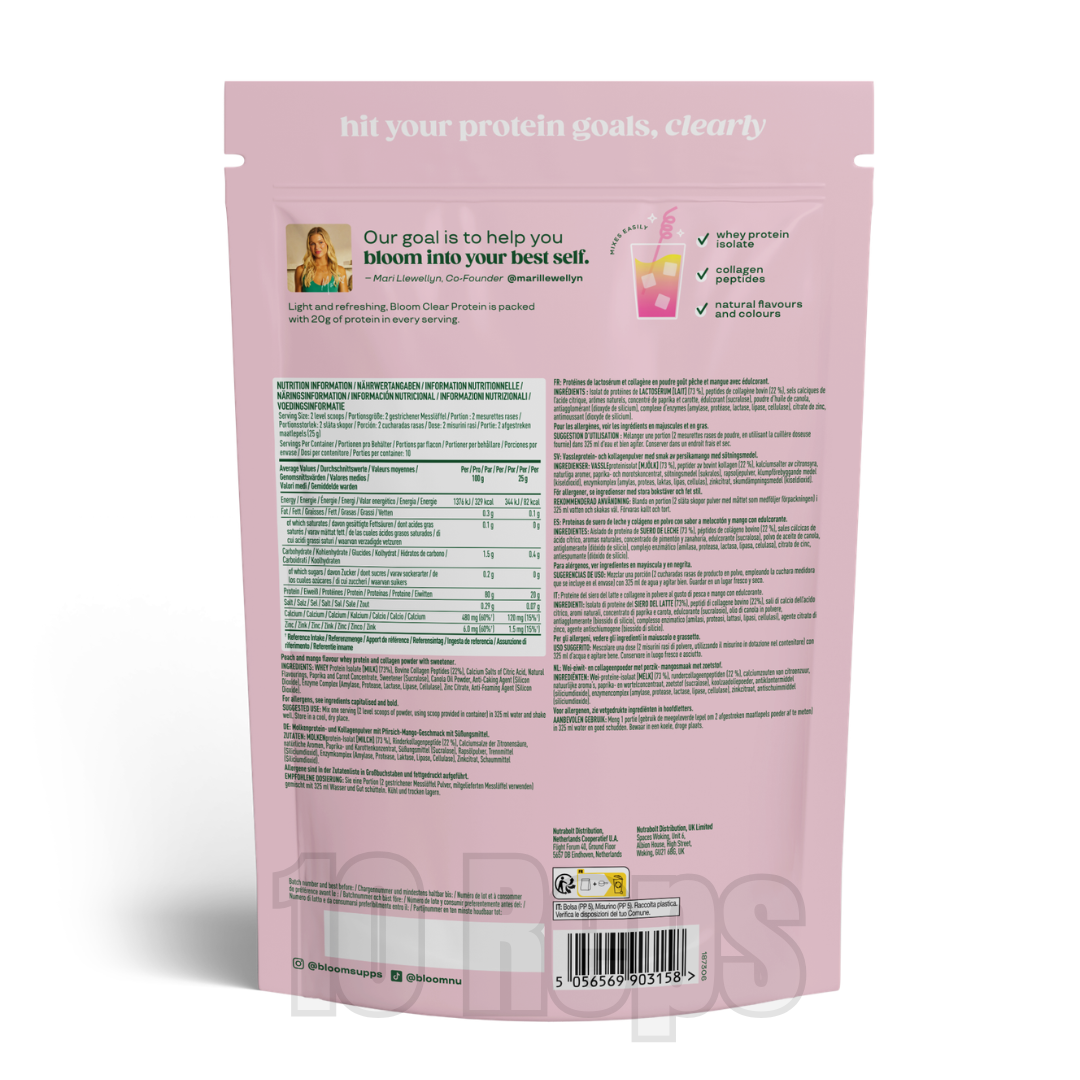 Bloom Clear Protein Collagen 250g - Image 3