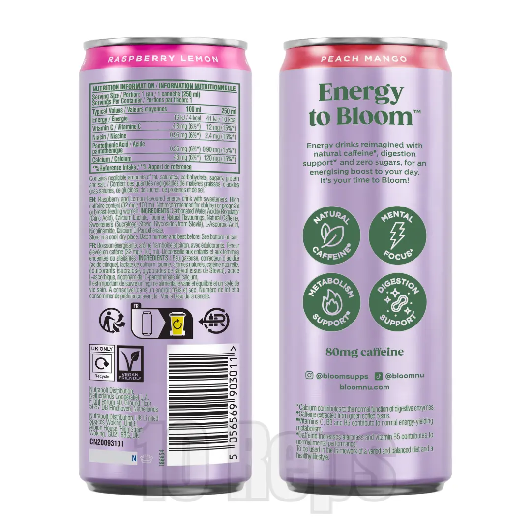 Bloom Sparkling Energy 12x250ml - Image 4