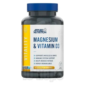 Applied Nutrition Magnesium + Vitamin D3 60 Capsules