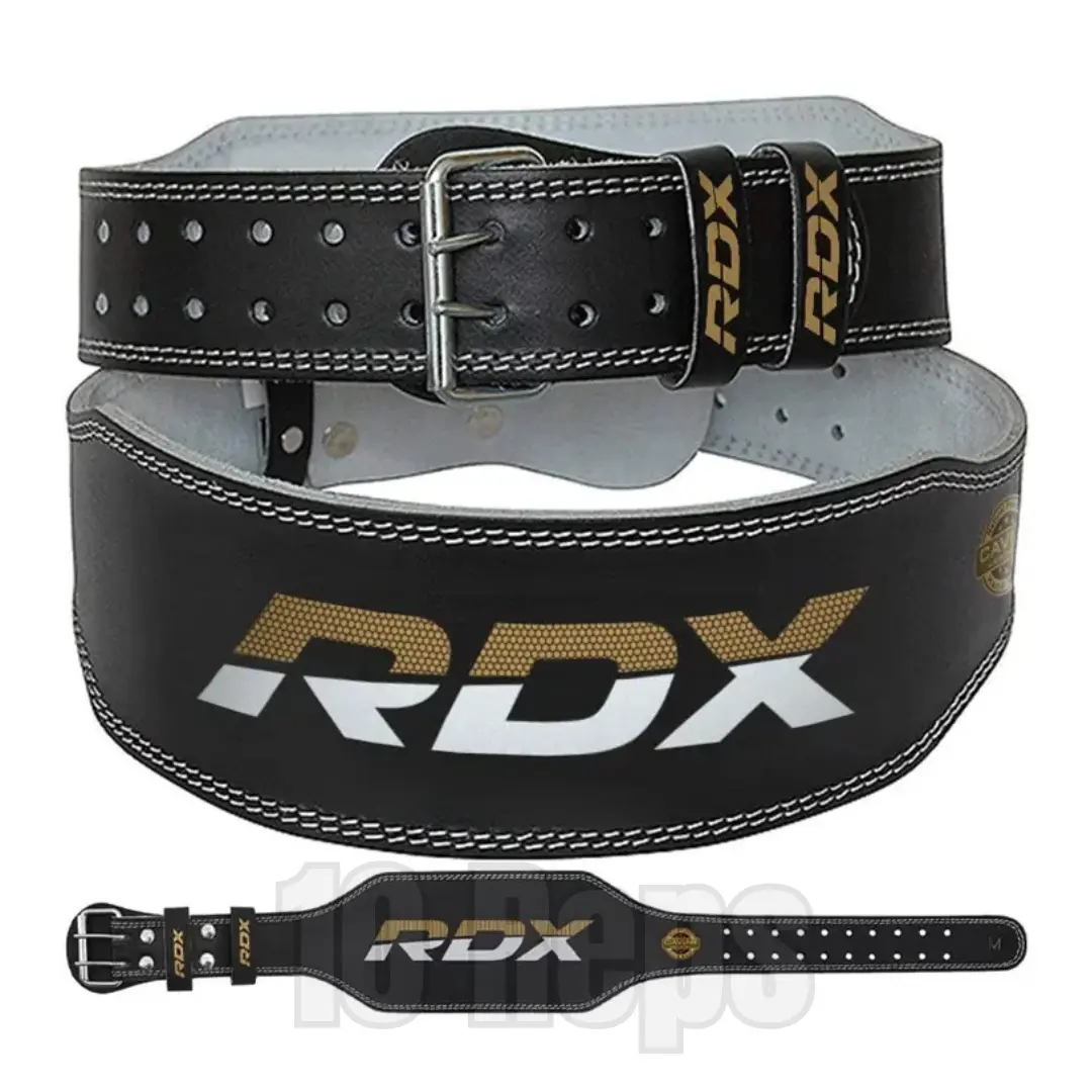 RDX 4" Leather Weight Lifting Belt