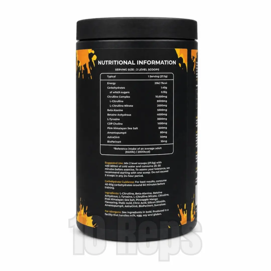 Darkstims Pump V2 Stim-Free Pre-Workout 520g - Image 2