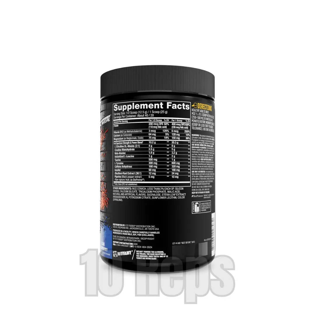 Mutant All-In Pre-Workout 500g - Image 2