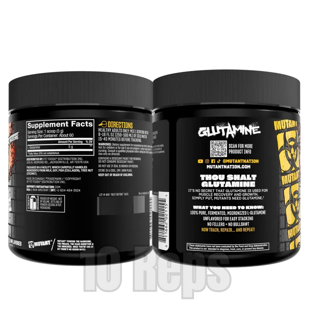 Mutant Core L-Glutamine 300g - Image 2
