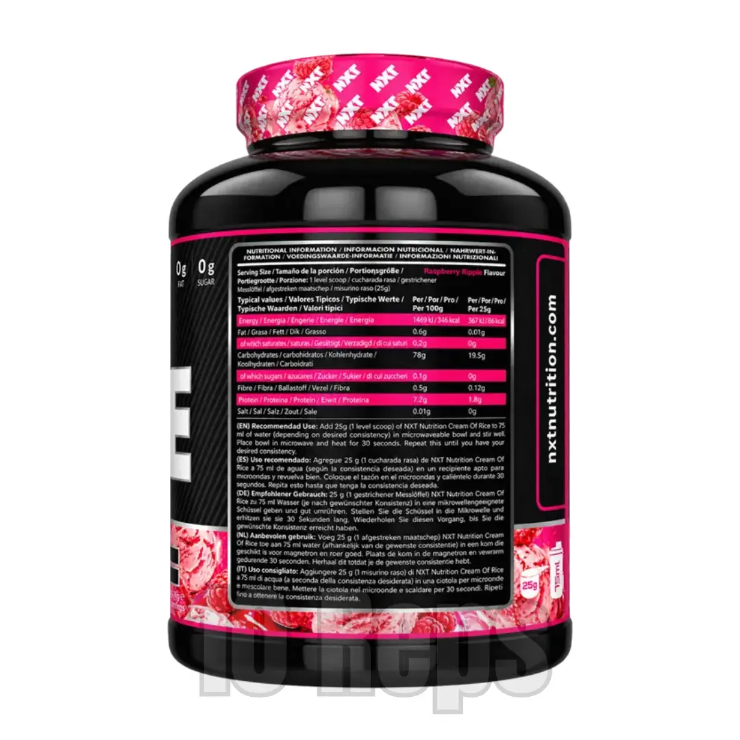 NXT Nutrition Cream of Rice 2kg - Image 2
