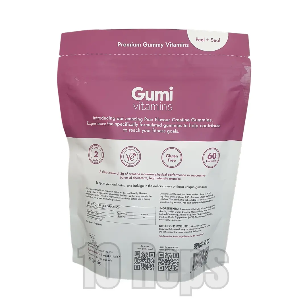Gumi Vitamins Power Creatine Gummies – 60 Gummies - Image 7