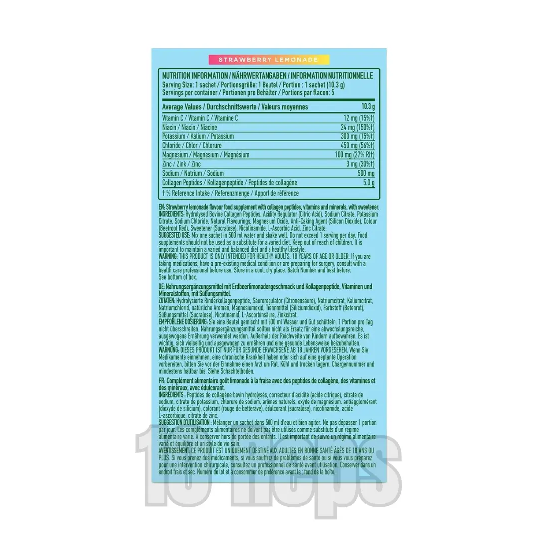 Bloom Daily Hydration Electrolytes & Collagen Sticks 5 x 10.3g - Image 2