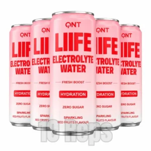 QNT LIIFE Electrolyte Water 12 x 330ml – Sugar-Free Sparkling Hydration Drink