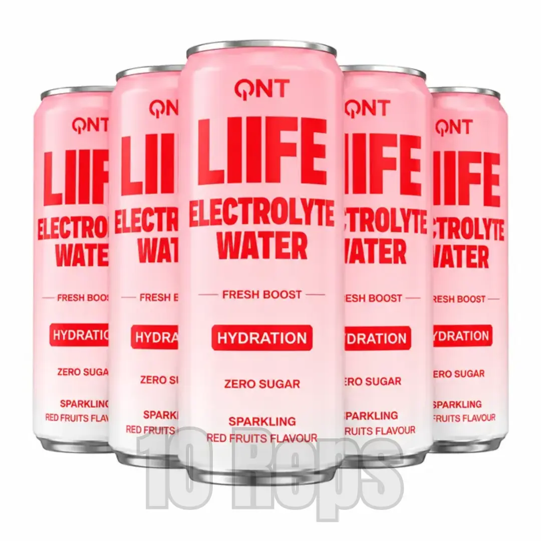 QNT LIIFE Electrolyte Water 12 x 330ml – Sugar-Free Sparkling Hydration Drink