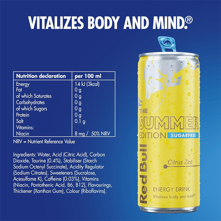 Red Bull Sugar Free Editions Energy Drink 12 x 355ml - Image 2