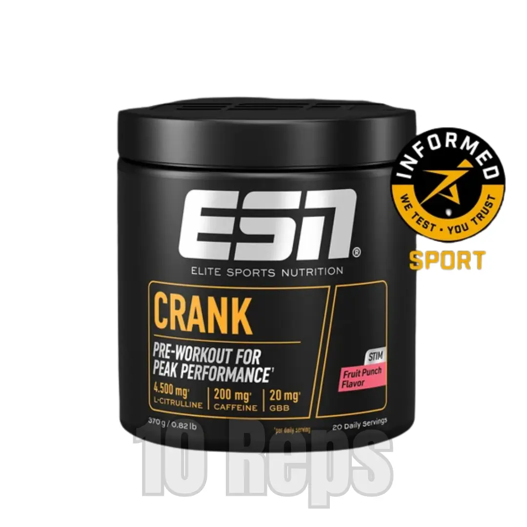 ESN Crank Pre-Workout 370g – High-Stim Pre-Workout Powder - Image 2